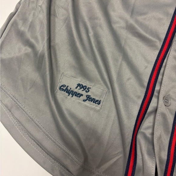 Mitchell & Ness Cooperstown Collection Chipper Jones Jersey-Size XL-Braves 1995 - Picture 3 of 10